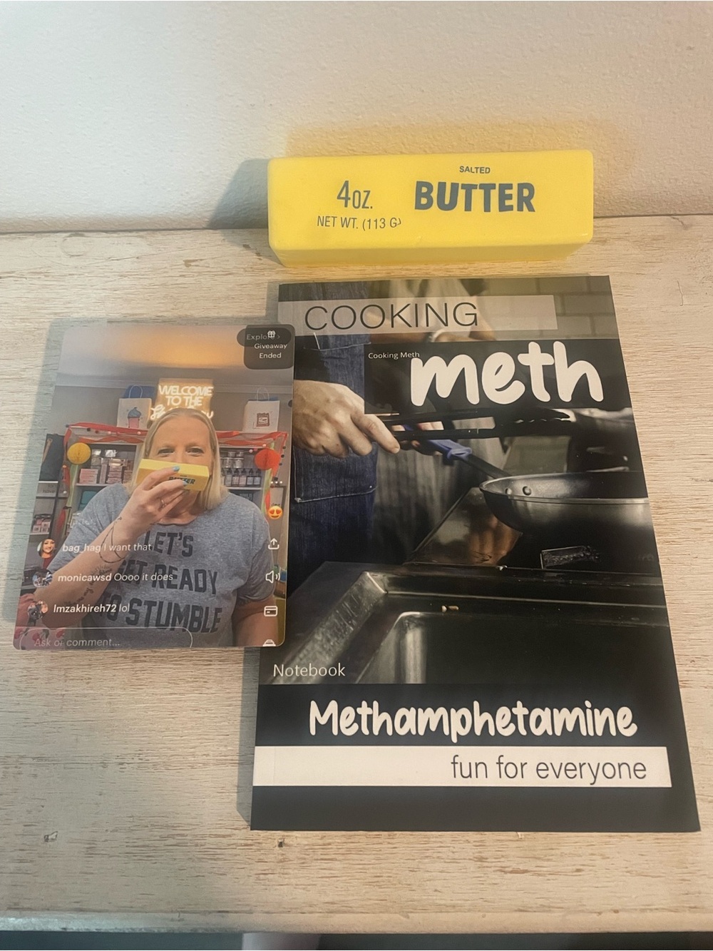 “Meth Butter Bundle”
Methamphetamine Themed Bundle. - Novelty